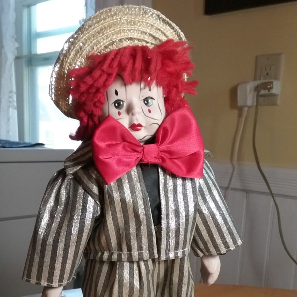 Vintage Heritage Porcelain Clown Doll